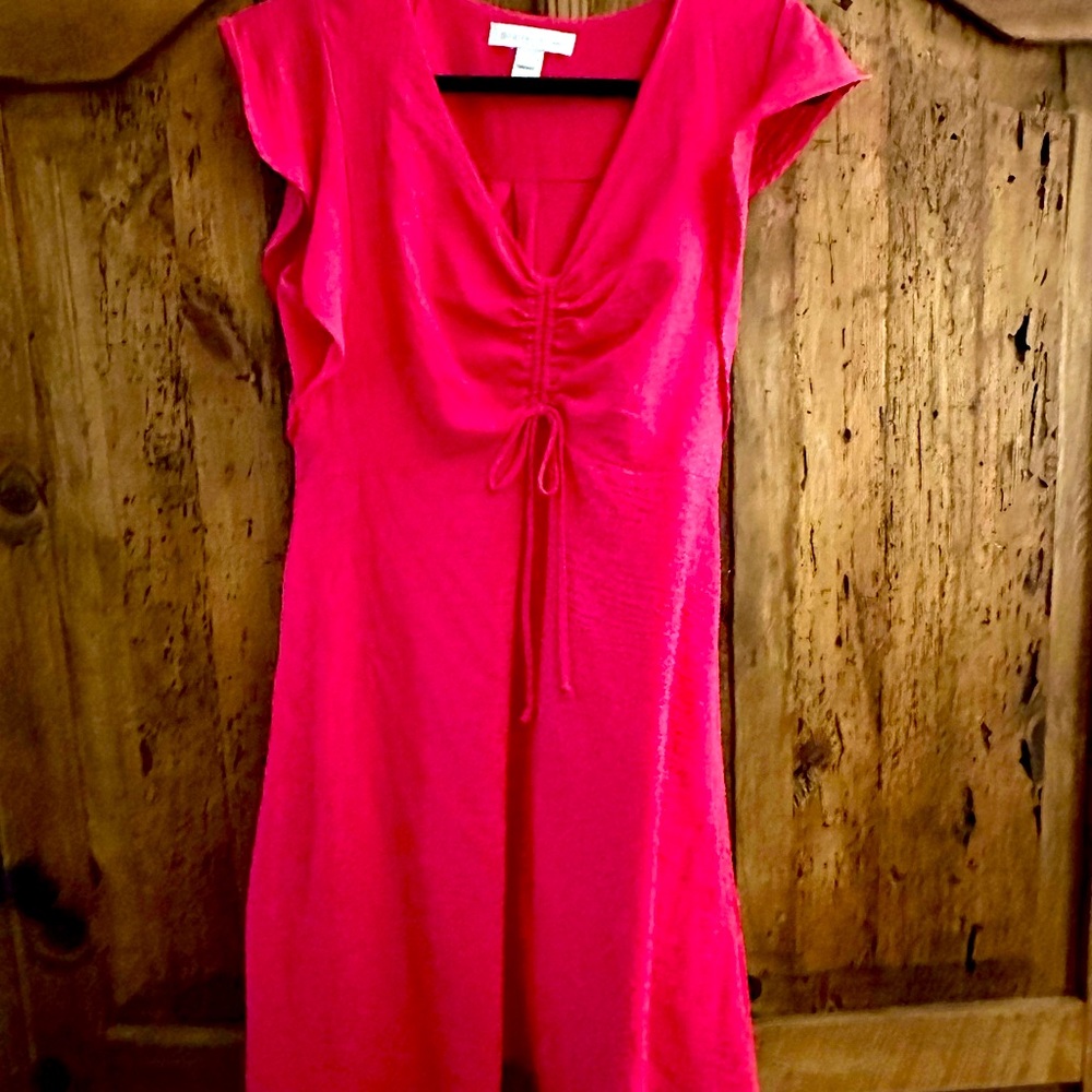 Monteau Vibrant Pink Midi Dress